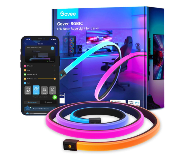 GOVEE Oświetlenie biurka H61C3 NEON GAMING RGBIC taśma LED - 1148816 - zdjęcie
